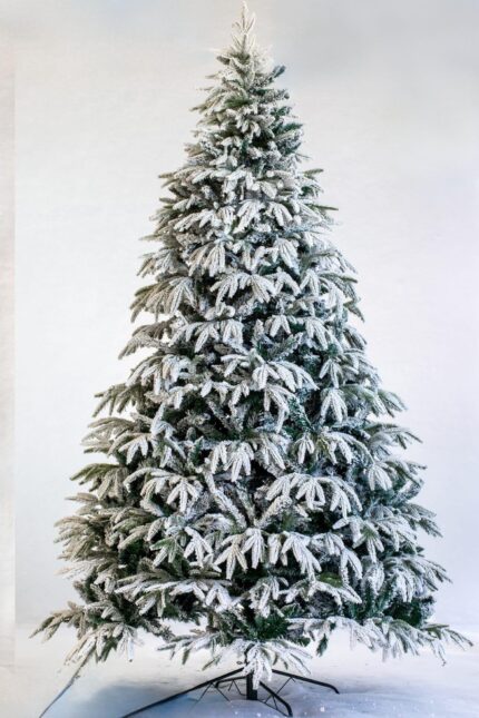 ნაძვის ხე შერეული სილიკონის ტოტებით SP604snow-240