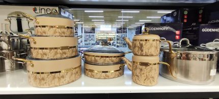 PANDORA ბიო გრანიტის ქვაბები 7 ნაჭრიანი